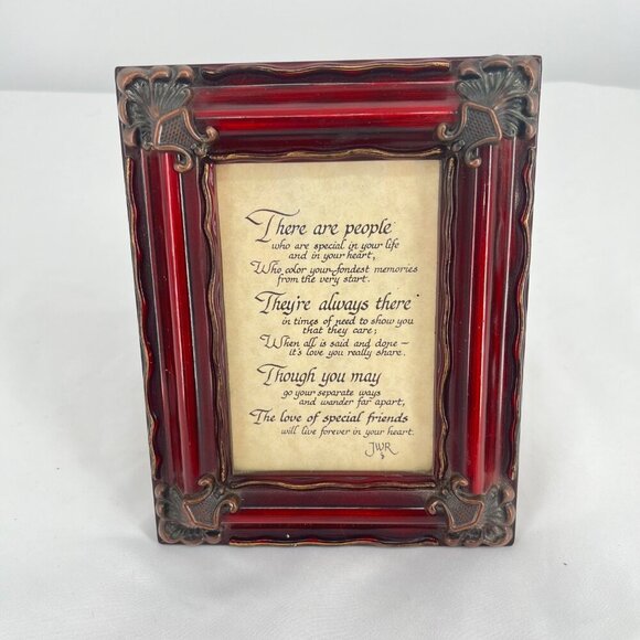Decorative Red Picture Frame With Inspirational Quote‎ - Picture 1 of 3